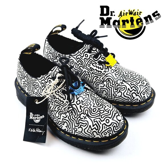 Dr. Martens 1461 Keith Haring Printed Leather Oxford Shoes • Men 4, Women 5M - Picture 1 of 10